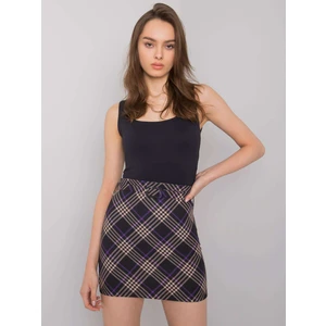 Limeira black-purple miniskirt