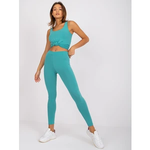 Dirty green Brigitte basic women's leggings