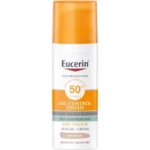 Eucerin Sun Oil Control Tinted krémový gél na opaľovanie SPF 50+ odtieň Light 50 ml