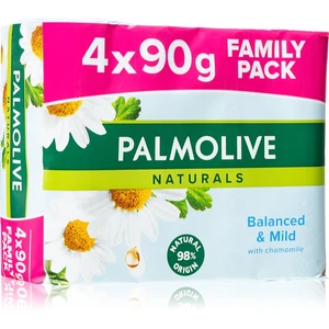 Palmolive Naturals Chamomile tuhé mýdlo s heřmánkem 4x90 g