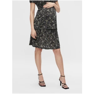 Black Floral Maternity Skirt Mama.licious Dotti - Women