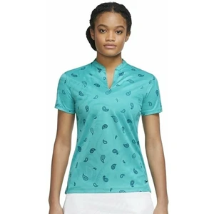 Nike Dri-Fit Victory Short Sleeve Womens Polo Shirt Washed Teal/Black M