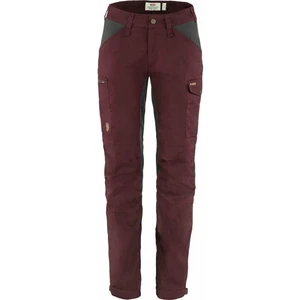 Fjällräven Outdoorové kalhoty Kaipak Trousers Curved W Dark Garnet/Dark Grey 34