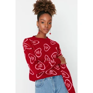 Trendyol Sweater - Red - Regular fit