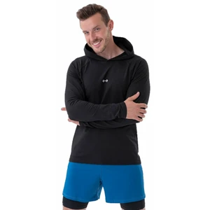 Nebbia Long-Sleeve T-shirt with a Hoodie Black L