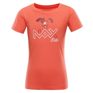 Children's cotton T-shirt nax NAX LIEVRO dk. Apricot variant PA