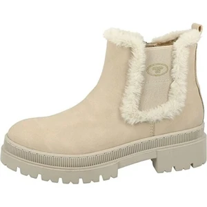 Tom Tailor Dámske členkové topánky 4294905 Cream 40