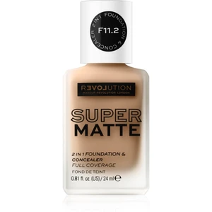 Revolution Relove Super Matte Foundation dlhotrvajúci zmatňujúci make-up odtieň F11.2 24 ml