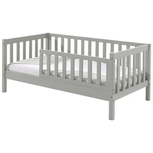 Szare łóżko dziecięce Vipack Junior, 70x140 cm