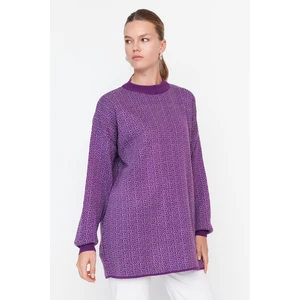 Trendyol Sweater - Purple - Regular fit