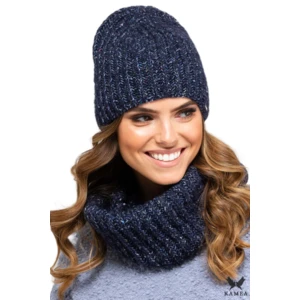 Set da donna Kamea Kamea_Set_Hat&Chimney_K.19.263.12_Navy_Blue