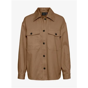 Brown Light Shirt Jacket VERO MODA Fame - Women