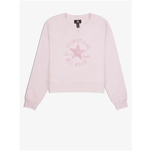 Light Pink Women's Sweatshirt Converse - Women