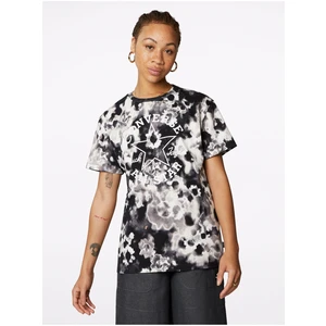 Cream-Black Women's Patterned T-Shirt Converse - Women