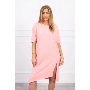 Oversize dress apricot