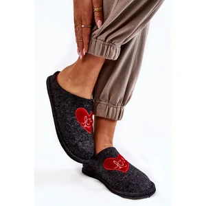 Home slippers Big Star KK276019 Black and Red