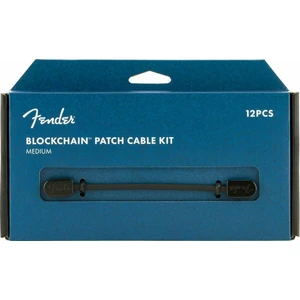 Fender Blockchain Patch Cable Kit MD Čierna Zalomený - Zalomený