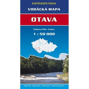 Vodácká mapa - Otava/Čeňkova pila - Zvíkov/1:50 tis.