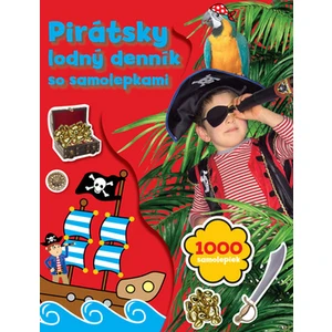 Pirátsky lodný deník so samolepkami