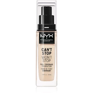 NYX Professional Makeup Can't Stop Won't Stop vysoko krycí make-up odtieň 1.3 Light Porcelain 30 ml