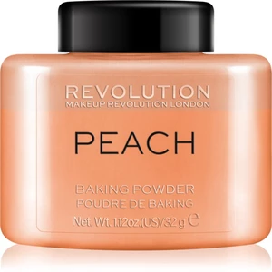 Makeup Revolution Baking Powder Peach puder z ujednolicającą i rozjaśniającą skórę formułą 32 g