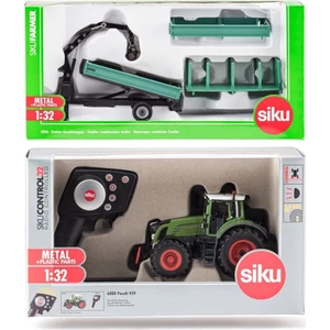 SIKU Control - RC traktor Fendt 939 s ovladačem + zelený přívěs Oehler 1:32