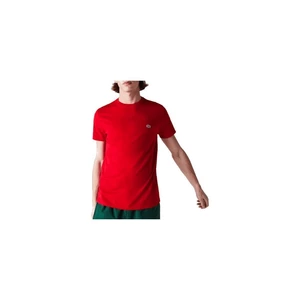 Červené pánské basic tričko Lacoste