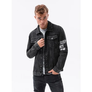 Ombre Clothing Men's mid-season jeans jacket C525