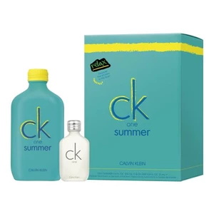 Calvin Klein CK One Summer 2020 dárková kazeta toaletní voda 100 ml + toaletní voda CK One 15 ml + samolepky unisex