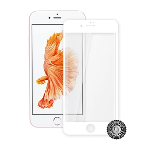 Temperált védőüveg Screenshield 3D for Apple iPhone 7 - Full Cover Metalic White - Élettartam garancia