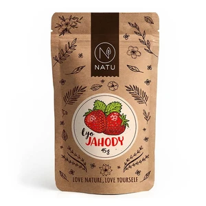 Natu Lyofilizované jahody plátky 45 g