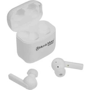 Bluetooth športové štupľové slúchadlá Music Man BT-X52 4871, biela