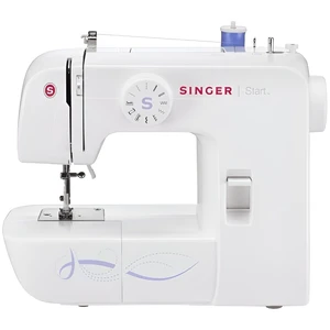 Šijací stroj Singer 1306 Start šicí stroj • 6 druhů stehů • 4krokové šití knoflíkové dírky • zpětný chod • snadné navlékání nitě • patka s vysokým zdv