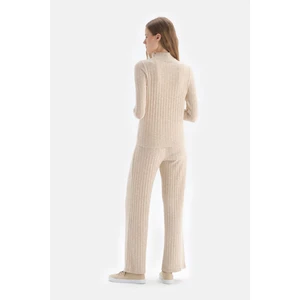 Dagi Beige Elastic Waist Camisole Pants