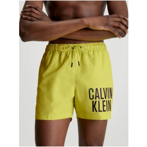 Žluté pánské plavky Calvin Klein Underwear Intense Power-Medium Dra - Pánské