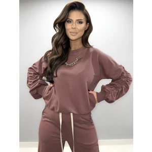 Purple sweatshirt Cocomore cmgBZ1260.violet
