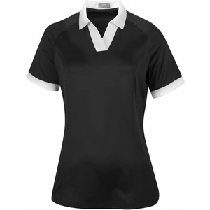 Callaway Womens Short Sleeve V-Placket Colourblock Polo Caviar L