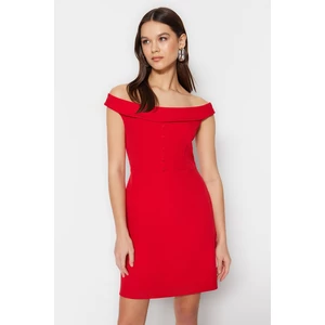 Trendyol Claret Red Mini Woven Dress