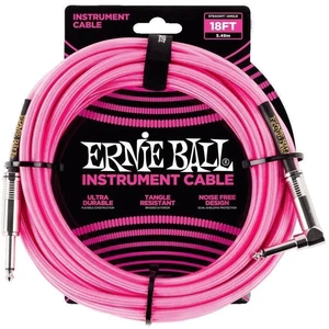 Ernie Ball P06083-EB Różowy 5,5 m Prosty - Kątowy