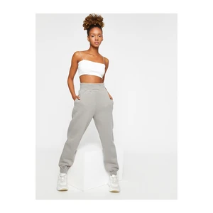 Koton Jogger Sweatpants High Waist with Pocket Details.