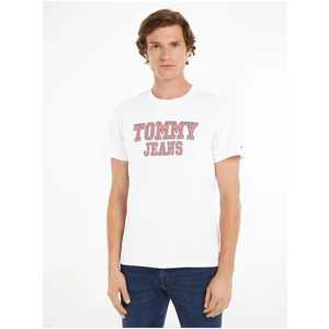 White Men's T-Shirt Tommy Jeans Essential - Men