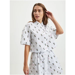 White Women's Patterned Shirt KARL LAGERFELD x Disney - Women