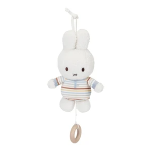 Little Dutch Music Box Miffy Vintage Sunny Stripes kontrastná závesná hračka s melódiou 1 ks