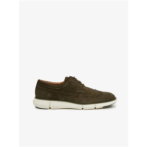 Khaki men's suede shoes Geox - Men