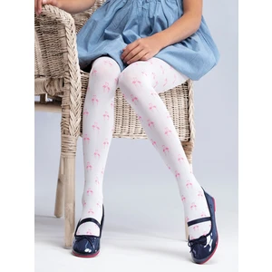 Yoclub Kids's Girl Microfibre Patterns Opaque Pantyhose 20 Den RA-76/GIR/01/BIA