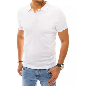 Men's white polo shirt Dstreet PX0352