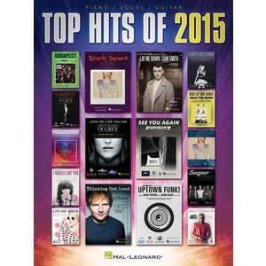 Hal Leonard Top Hits of 2015 Piano, Vocal and Guitar Nuty