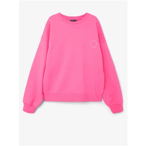 Dark Pink Girl Oversize Sweatshirt name it Kolid - Girls