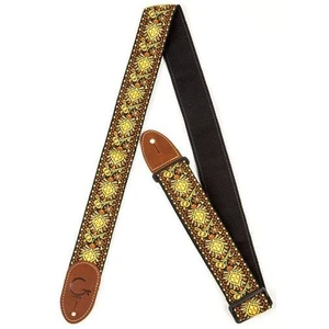 Gretsch G Brand Strap Yellow/Orange Brown Ends