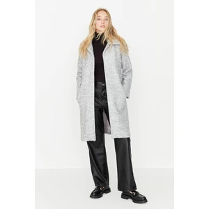 Trendyol Coat - Gray - Double-breasted